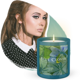 Flowering Pharmacy Blue Clover Candle bougie parfume by Katie Cole (size: 8.5 OZ)