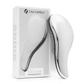 Shine Detangling Hair Brush (Color: Silver)