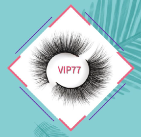 Eyelashes One Pair (Color: Black, size: #77)