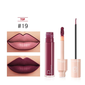 2020 New Pudaier Duo Lip Liner & Matte Liquid Lipstick (Color: #19 Sangria)