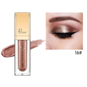 Pudaier Glitter & Glow Liquid Eyeshadow (Color: # 16 Caramel Brown)