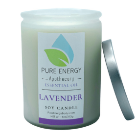 Soy Candle (scent: Lavender, size: 0.6875)