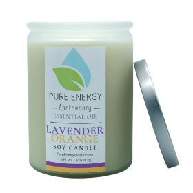 Soy Candle (scent: Lavender Orange, size: 0.6875)