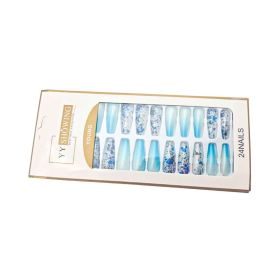 TJ-6 Gradient Water Slate Stone Armor 24 Pieces (Option: Light blue ink)