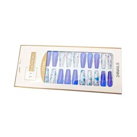 TJ-6 Gradient Water Slate Stone Armor 24 Pieces (Option: Dark blue white)