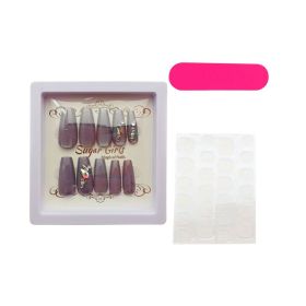 Diamond-set Nails Brownish-gray (Option: Gray)
