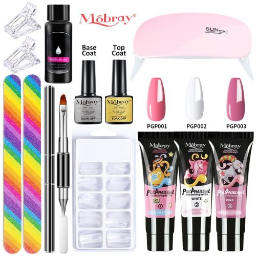 Nail set with nail lampNail dryerNail drilling machineNail setPoly nail gel setPolishing setSoaking manicure tool setGel