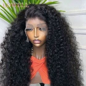 Transparent 13x4 13x6 HD Water Wave Lace Front Wigs Curly Human Hair Wigs Deep Wave Lace Frontal Wigs For Women Pre Plucked (Hair Color: 13x6 Lace Wig, Stretched Length, Density: 12INCHES, 180%)