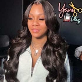 Brazilian Water Wave Lace Frontal Wigs Human Hair Wig For Women 30 32Inch 13x4 Hd Transparent 13x6 Body Wave Lace Front Wig (Hair Color: 13x4 Lace Wig, Stretched Length, Density: 26inches, 150%)